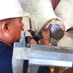 Check Reference Mark of Tailshaft to Propeller Blade